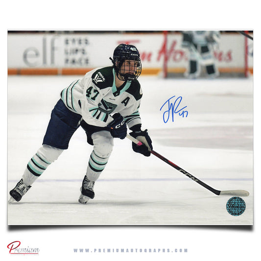 Jamie Lee Rattray Boston Fleet Autographed 8x10 Photograph With the Puck