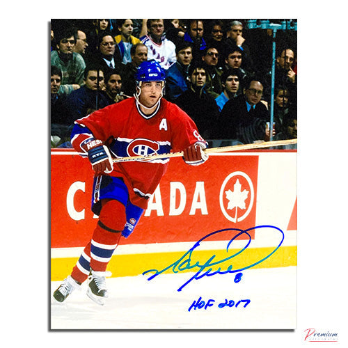 Mark Recchi Montreal Canadiens Signed 8x10 Photograph w/ HOF 2017 Inscription