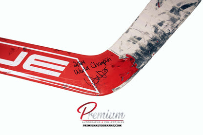 Ann-Renee Desbiens Team Canada Game Used Stick 2024 World's Inscription