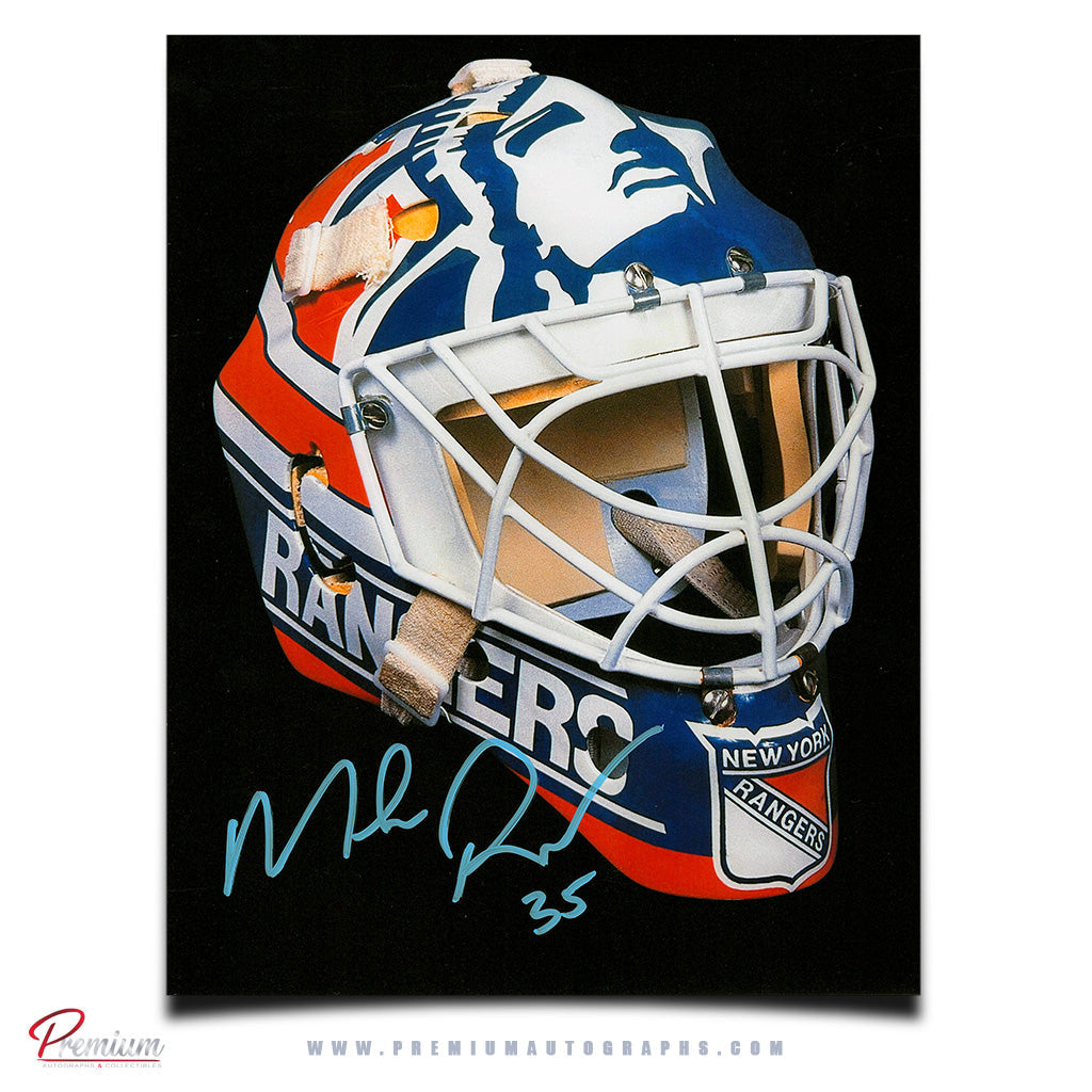 Mike Richter New York Rangers Signed 8x10 Photograph Goalie Mask