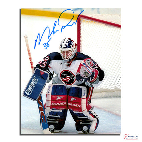 Mike Richter USA Signed 8x10 Photograph Top of the Crease