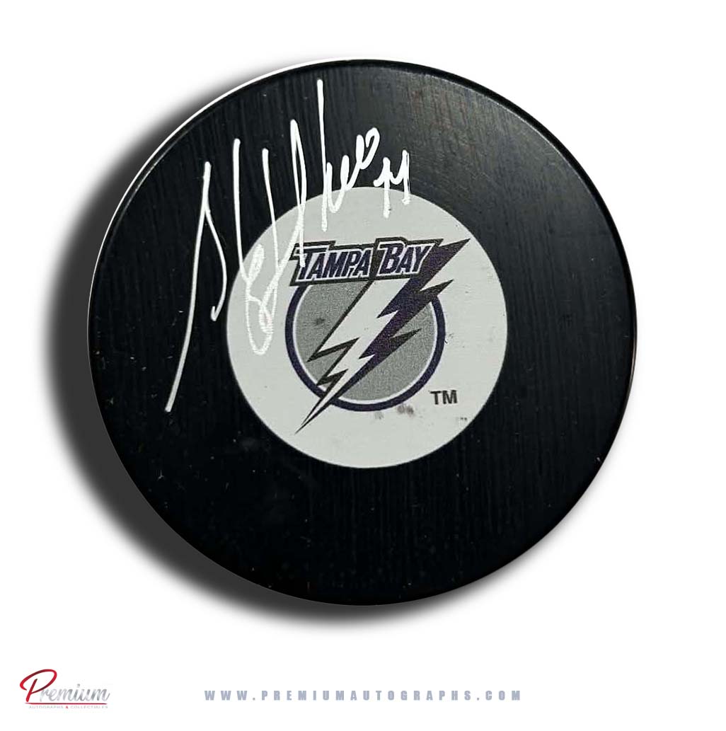 Stephane Richer Tampa Bay Lightning Autographed Puck