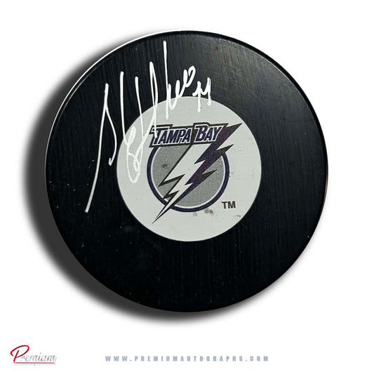 Stephane Richer Tampa Bay Lightning Autographed Puck