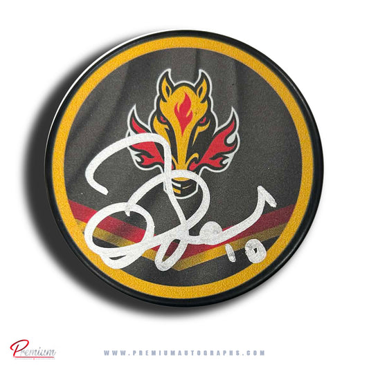 Gary Roberts Calgary Flames Alternative Logo Autographed Puck