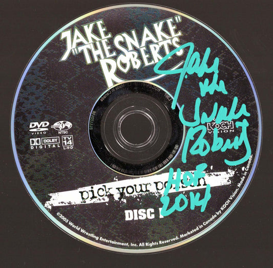 Jake "The Snake" Roberts Pick Your Poison DVD Loose Autographed