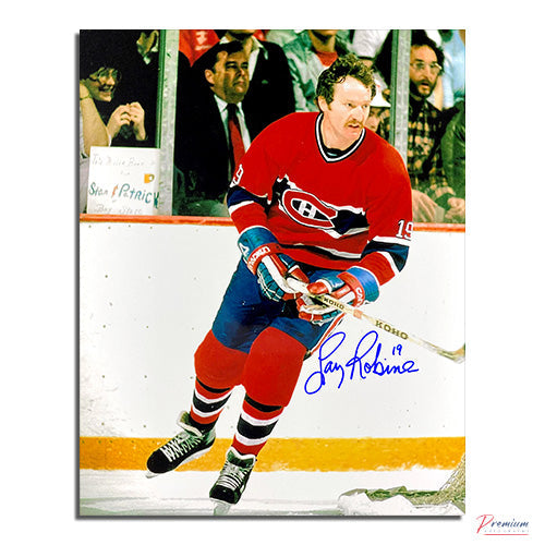 Larry Robinson Montreal Canadiens Signed 8x10 Photograph Behind the Net