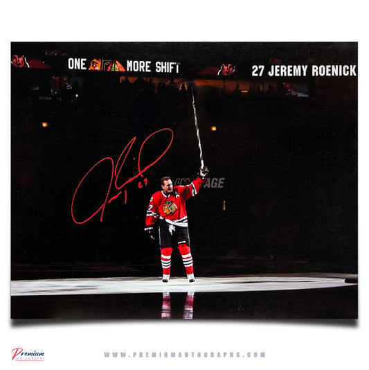 Jeremy Roenick Chicago Blackhawks Signed 16x20 Photograph One More Shift