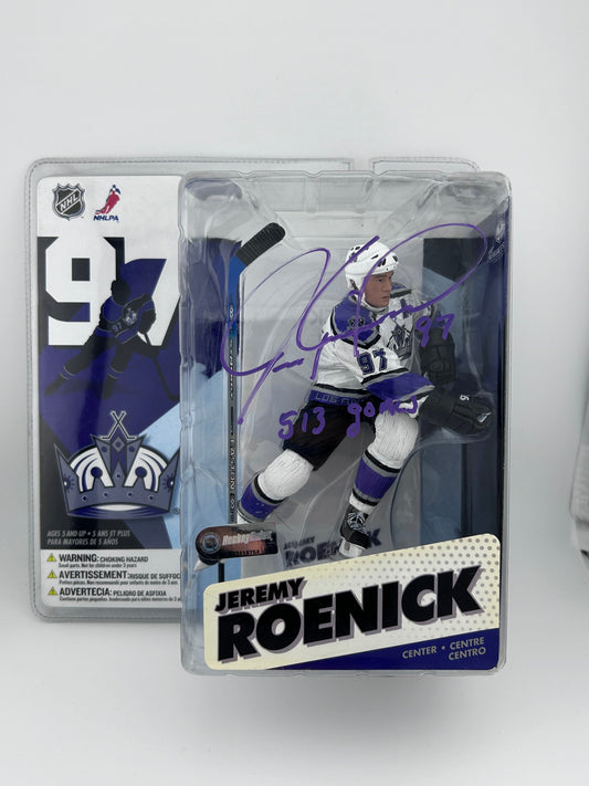 Jeremy Roenick Los Angeles Kings Autographed Jersey McFarlane (on package) w/ 513 Goals