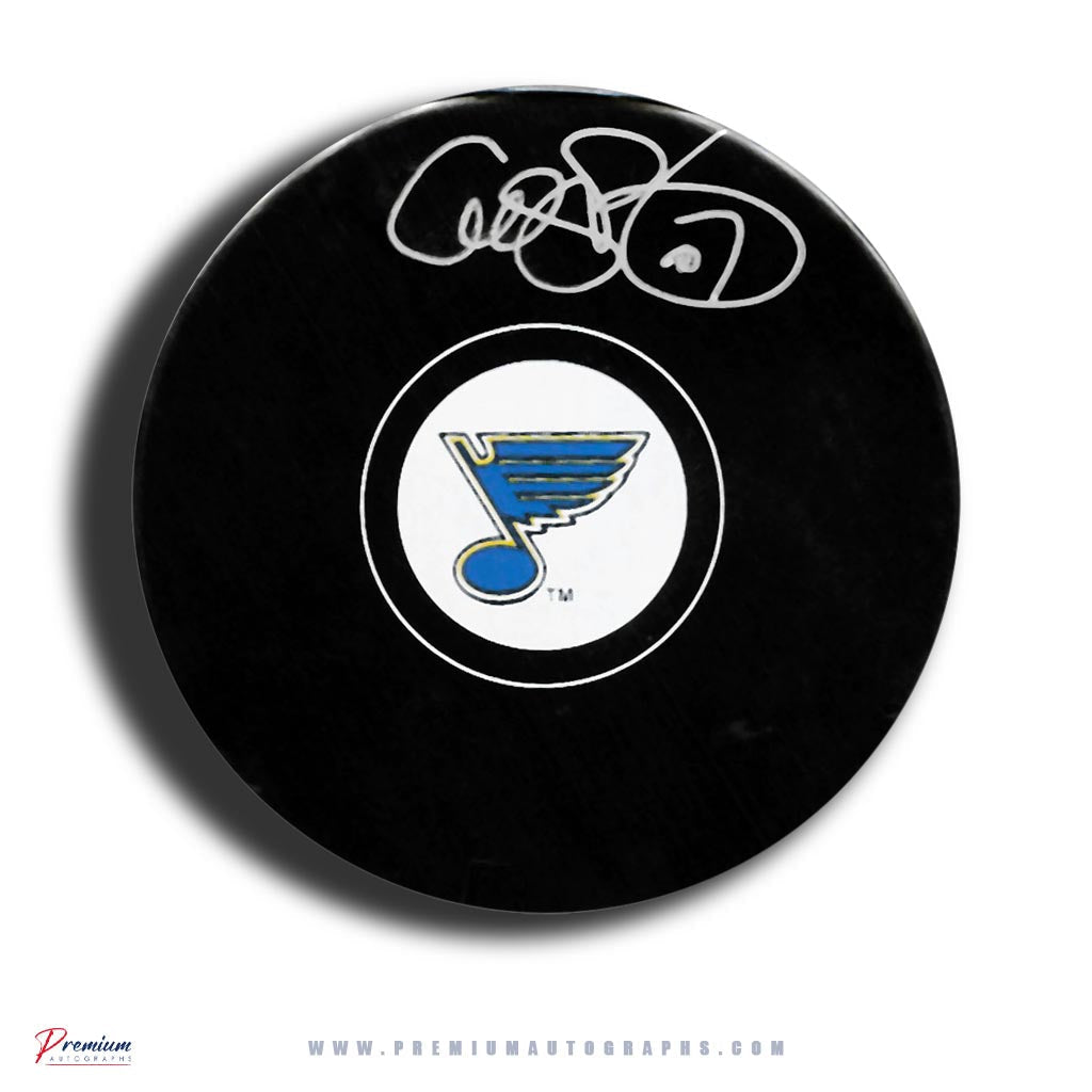 Cliff Ronning St. Louis Blues Signed Puck