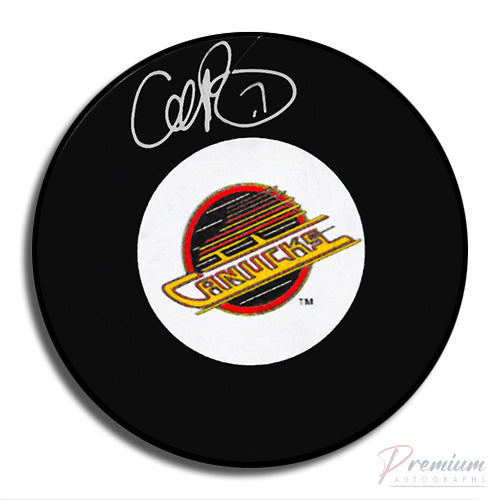 Cliff Ronning Vancouver Canucks Signed Puck