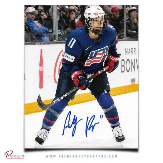 Abby Roque Team USA Autographed 8x10 Photograph Focused