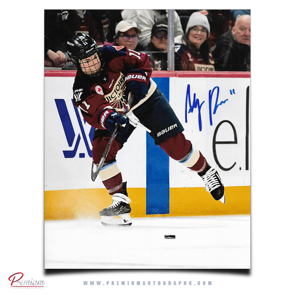 Abby Roque Montreal Victoire PWHL Autographed 8x10 Photograph Passing