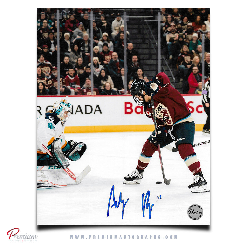 Abby Roque Montreal Victoire Autographed PWHL 8x10 Photograph Between the Leg Highlight Goal!