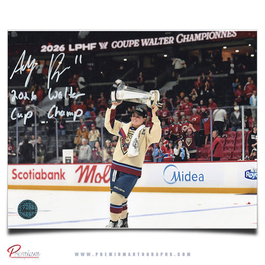 Abby Roque Montreal Victoire Autographed 8x10 Photograph 2026 Walter Cup Champs Inscription