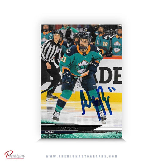Abby Roque New York Sirens Autographed 2024-25 Upper Deck PWHL Hockey Card #47