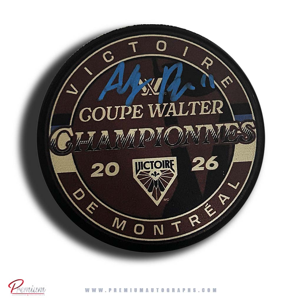 Abby Roque Autographed Montreal Victoire 2026 Walter Cup Champions Puck