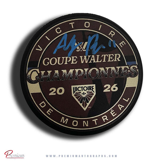 Abby Roque Autographed Montreal Victoire 2026 Walter Cup Champions Puck