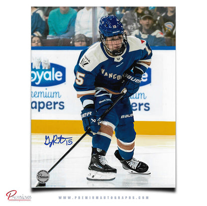 Gabby Rosenthal Vancouver Goldeneyes PWHL Autographed 8x10 Photograph With the Puck