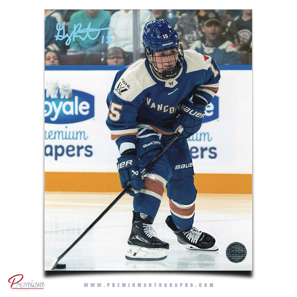 Gabby Rosenthal Vancouver GoldenEyes Autographed 8x10 Photograph With the Puck