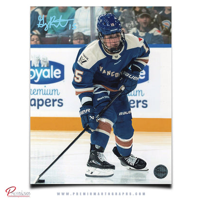 Gabby Rosenthal Vancouver GoldenEyes Autographed 8x10 Photograph With the Puck
