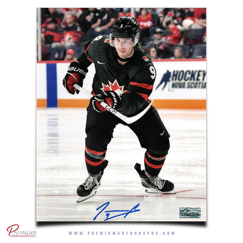 Joshua Roy Team Canada Autographed 8x10 Photograph Top of Circle
