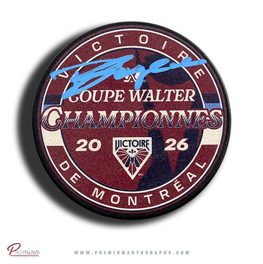 Daniele Sauvageau Montreal Victoire PWHL Autographed 2026 Walter Cup Champions Puck