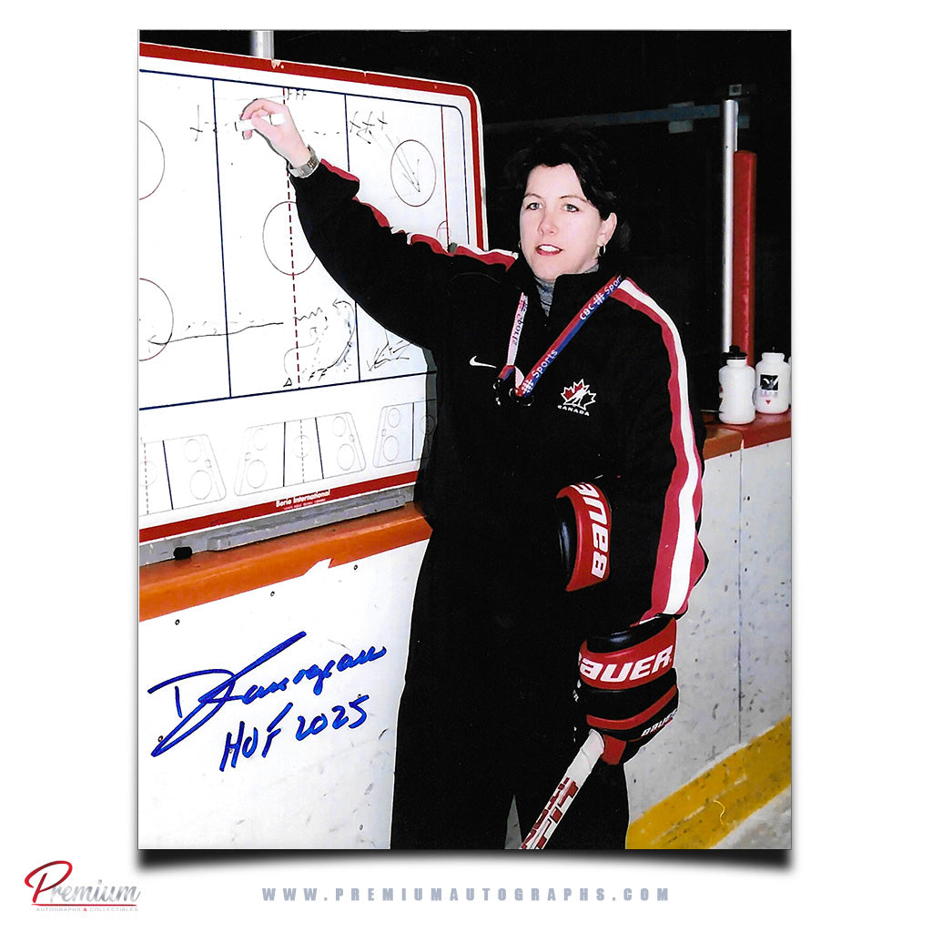 Daniele Sauvageau Team Canada Autographed 8x10 Photograph Coach's Plan w/ HOF 2025 Inscription