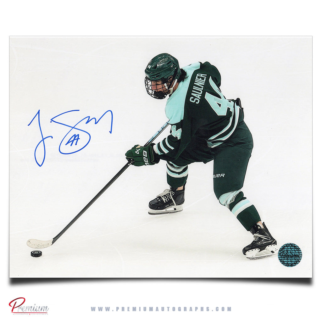 Jill Saulnier Boston Fleet Autographed 8x10 Photograph With the Puck