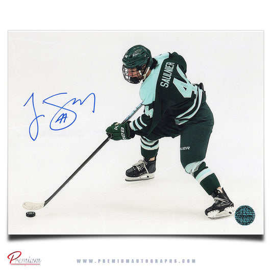 Jill Saulnier Boston Fleet Autographed 8x10 Photograph With the Puck