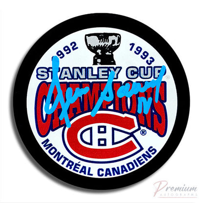 Denis Savard Montreal Canadiens Signed Puck