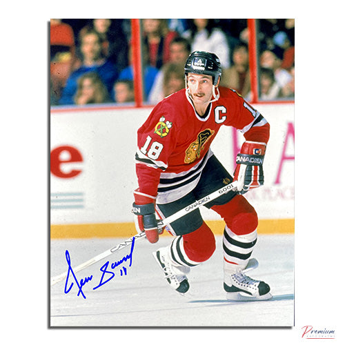 Denis Savard Chicago Blackhawks Signed 8x10 Photograph Skating Captain