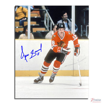 Denis Savard Chicago Blackhawks Signed 8x10 Photograph Skating