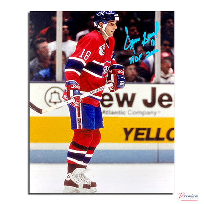 Denis Savard Montreal Canadiens Signed 8x10 Photograph w/ HOF 2000 Inscription