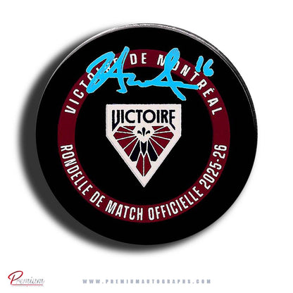 Hayley Scamurra Montreal Victoire PWHL Autographed 2025-26 Official Game Puck