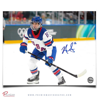 Hayley Scamurra Team USA Autographed Olympic 8x10 Photograph White Jersey