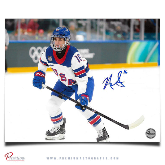 Hayley Scamurra Team USA Autographed Olympic 8x10 Photograph White Jersey