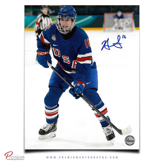 Hayley Scamurra Team USA Autographed Olympic 8x10 Photograph Along the Boards