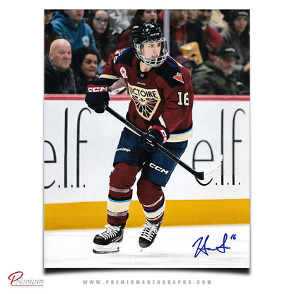 Hayley  Scamurra Montreal Victoire PWHL Autographed 8x10 Photograph Along the Boards