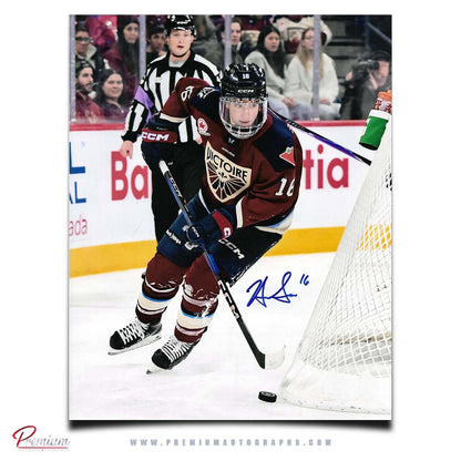 Hayley  Scamurra Montreal Victoire PWHL Autographed 8x10 Photograph Around the Net