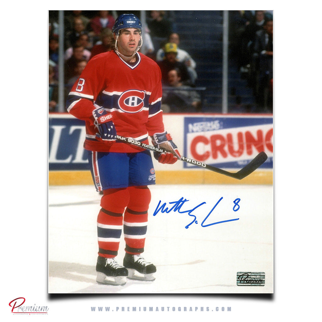 Mathieu Schneider Montreal Canadiens Autographed 8x10 Photograph Defensive Zone