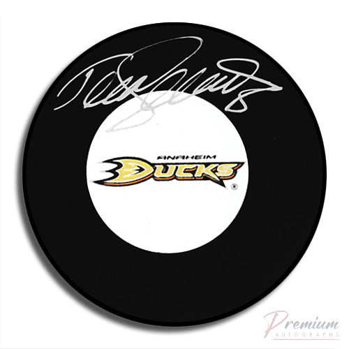 Teemu Selanne Anaheim Ducks Signed Puck