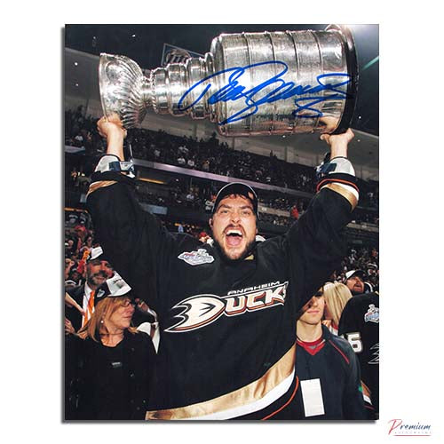 Teemu Selanne Anaheim Ducks Signed, Stanley Cup 8x10 Font