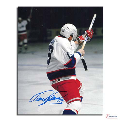 Teemu Selanne Winnipeg Jets Signed 8x10 Iconic Gunslinger Celebration