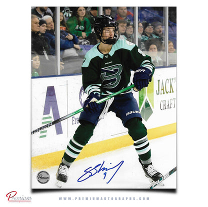 Sophie Shirley Boston Fleet PWHL Autographed 8x10 Photograph Along the Boards
