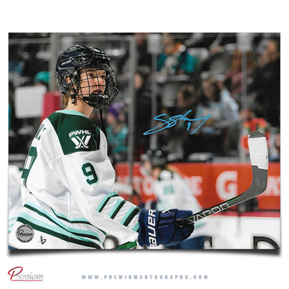 Sophie Shirley Boston Fleet PWHL Autographed 8x10 Photograph Close Up