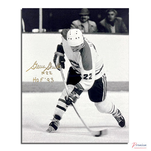 Steve Shutt Montreal Canadiens Signed 8x10 Photograph Slap Shot w/ HOF 93 Inscription