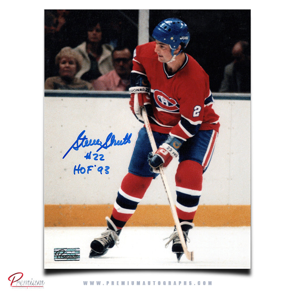 Steve Shutt Montreal Canadiens Autographed 8x10 Photograph w/ HOF 93 Inscription