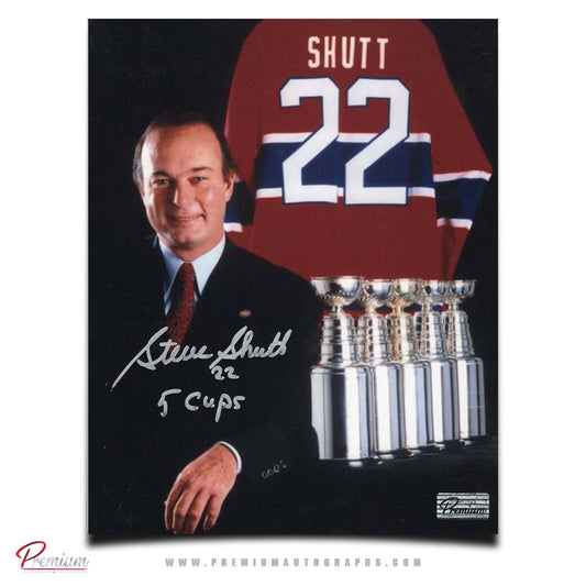 Steve Shutt Montreal Canadiens Autographed 8x10 Photograph Stanley Cup Portrait