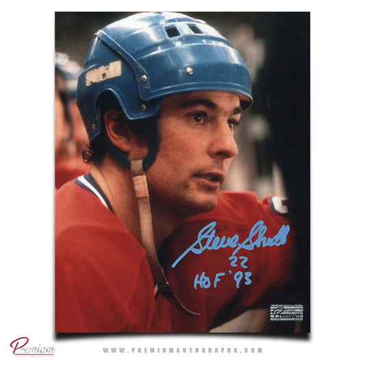 Steve Shutt Montreal Canadiens Autographed 8x10 Photograph with HOF 93 Inscription