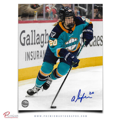 Allyson Simpson New York Sirens PWHL Autographed 8x10 Photograph Puck Along the Boards